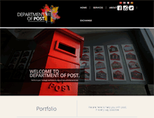 Tablet Screenshot of departmentofpost.com